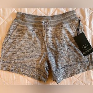 Grey Athleisure Shorts